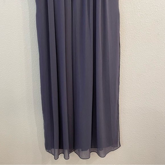 New BCBGeneration Lace Halter Long Maxi Dress Size 4 Purple Bridesmaid Prom. - Picture 7 of 12